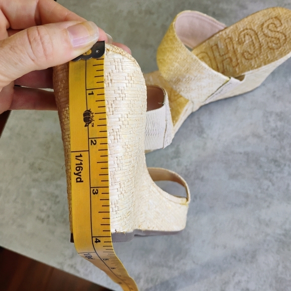 Schutz Tarla Platform Wedge Sandals Womens 8.5B Straw Raffia Tropical Vacation - Picture 13 of 15